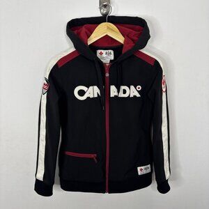 Canada Olympic Jacket Hudson’s Bay Women’s M Full Zip Black 2010 Podium
